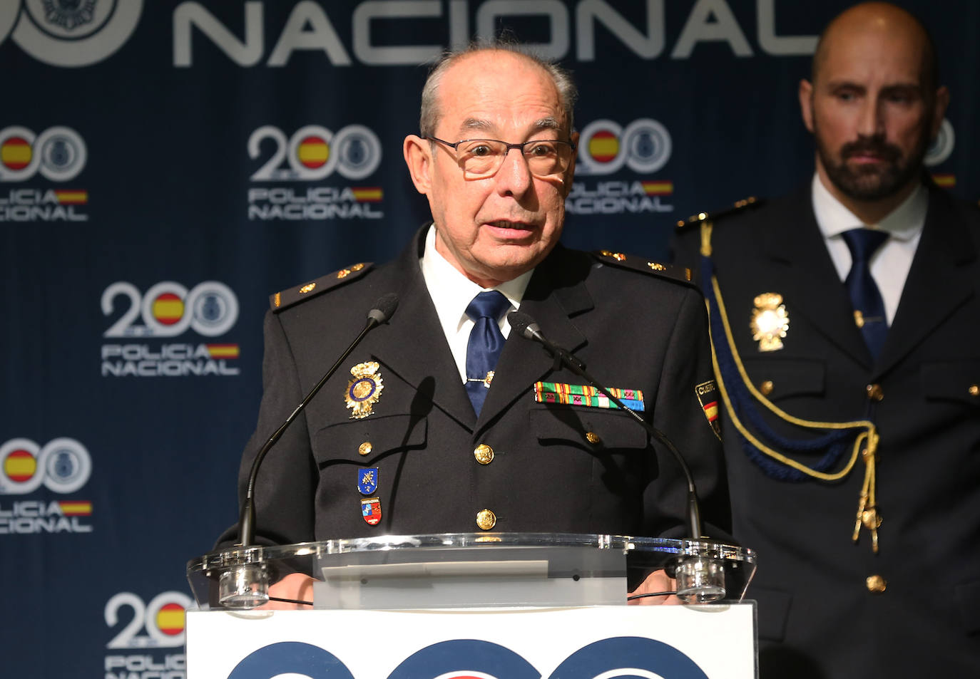 Acto institucional del bicentenario de la Policía Nacional en Segovia