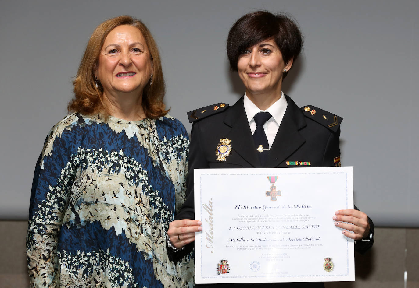 Acto institucional del bicentenario de la Policía Nacional en Segovia