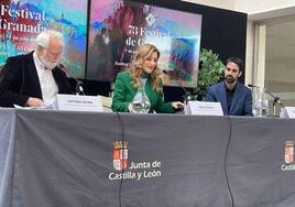 Antonio Moral, Mar Sancho y Jesús Herrera, durante la presentación.