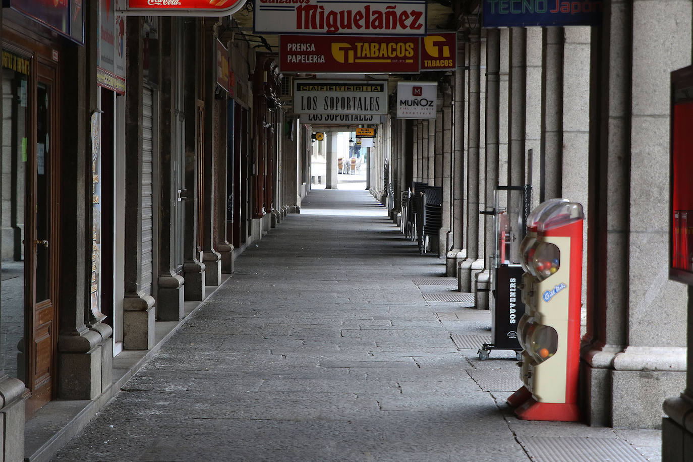 Así estaba Segovia hace cuatro años