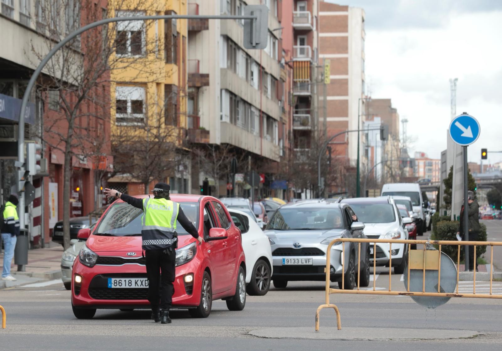 Multitudinaria tractorada de protesta en Valladolid