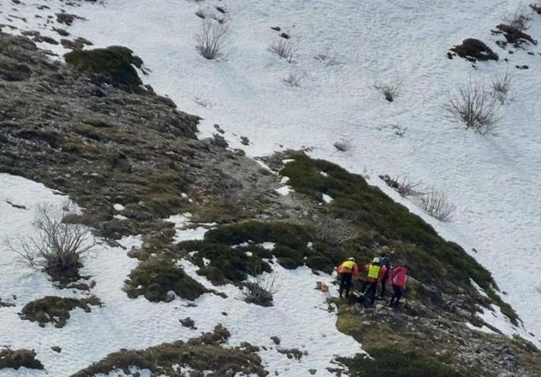 Rescate en el Alto de Burrián, este sábado.