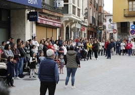 Concentración en la Plaza de España.