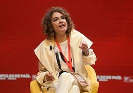 La vicepresidenta Primera del Gobierno y Ministra de Hacienda, María Jesús Montero.