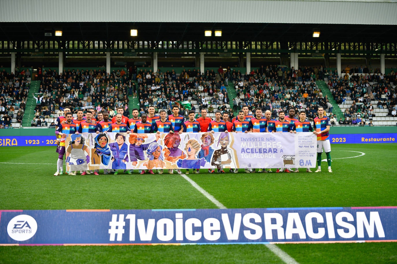 El encuento entre el Racing de Ferrol y el Real Valladolid, en imágenes