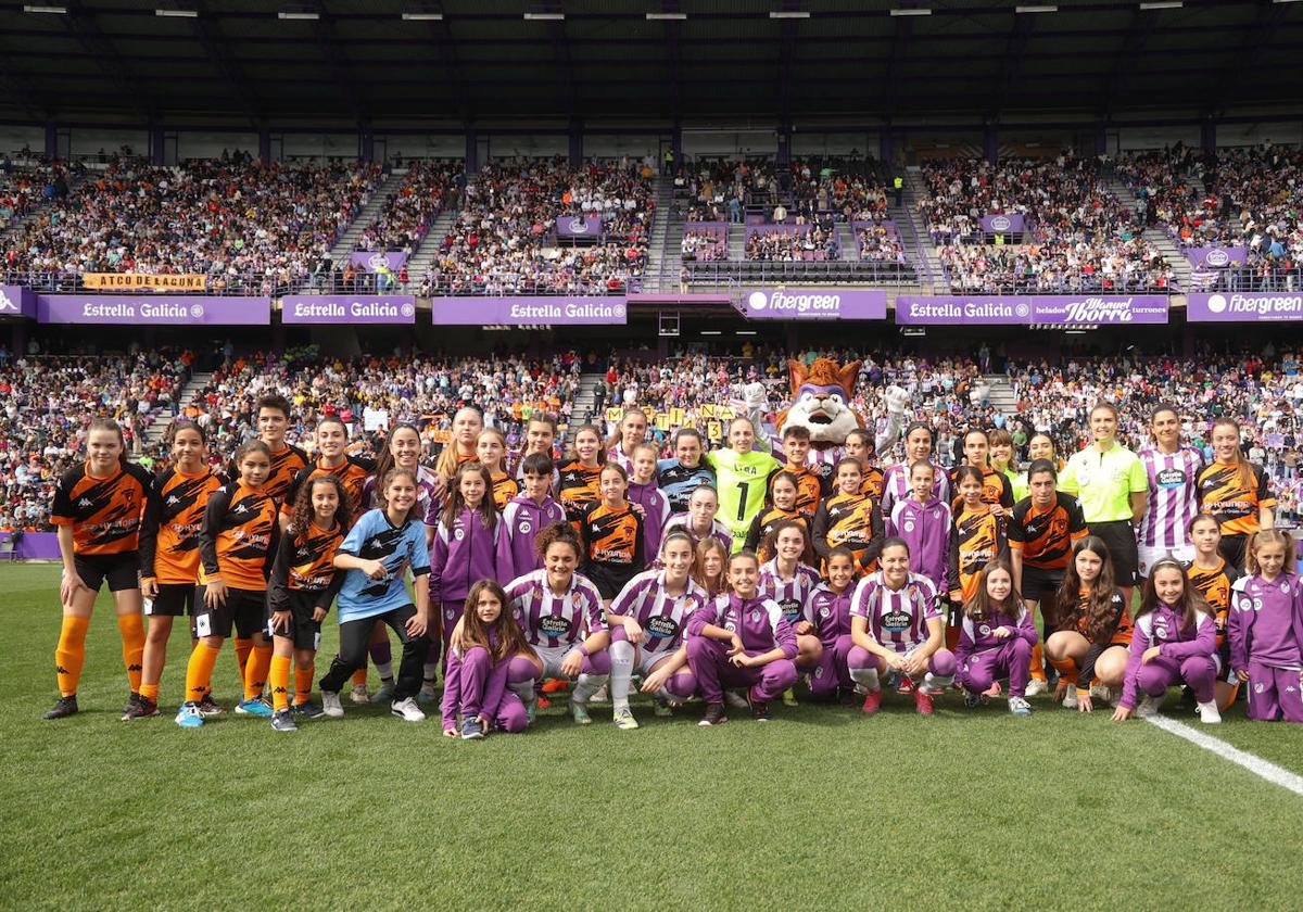 La fiesta del fútbol femenino de Valladolid, en imágenes