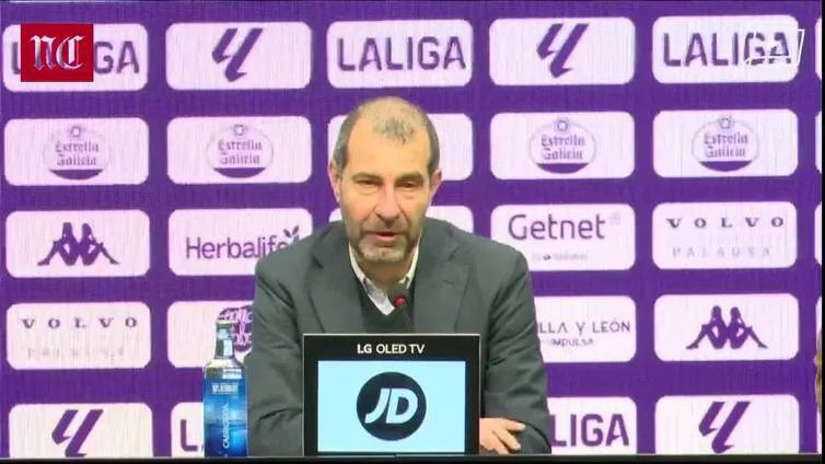 David Espinar asegura desconocer qué acciones está tomando el Real Valladolid tras la última derrota