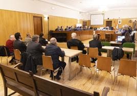 Imagen de archivo de la primera sesión del juicio de la Perla Negra en la Audiencia de Valladolid.