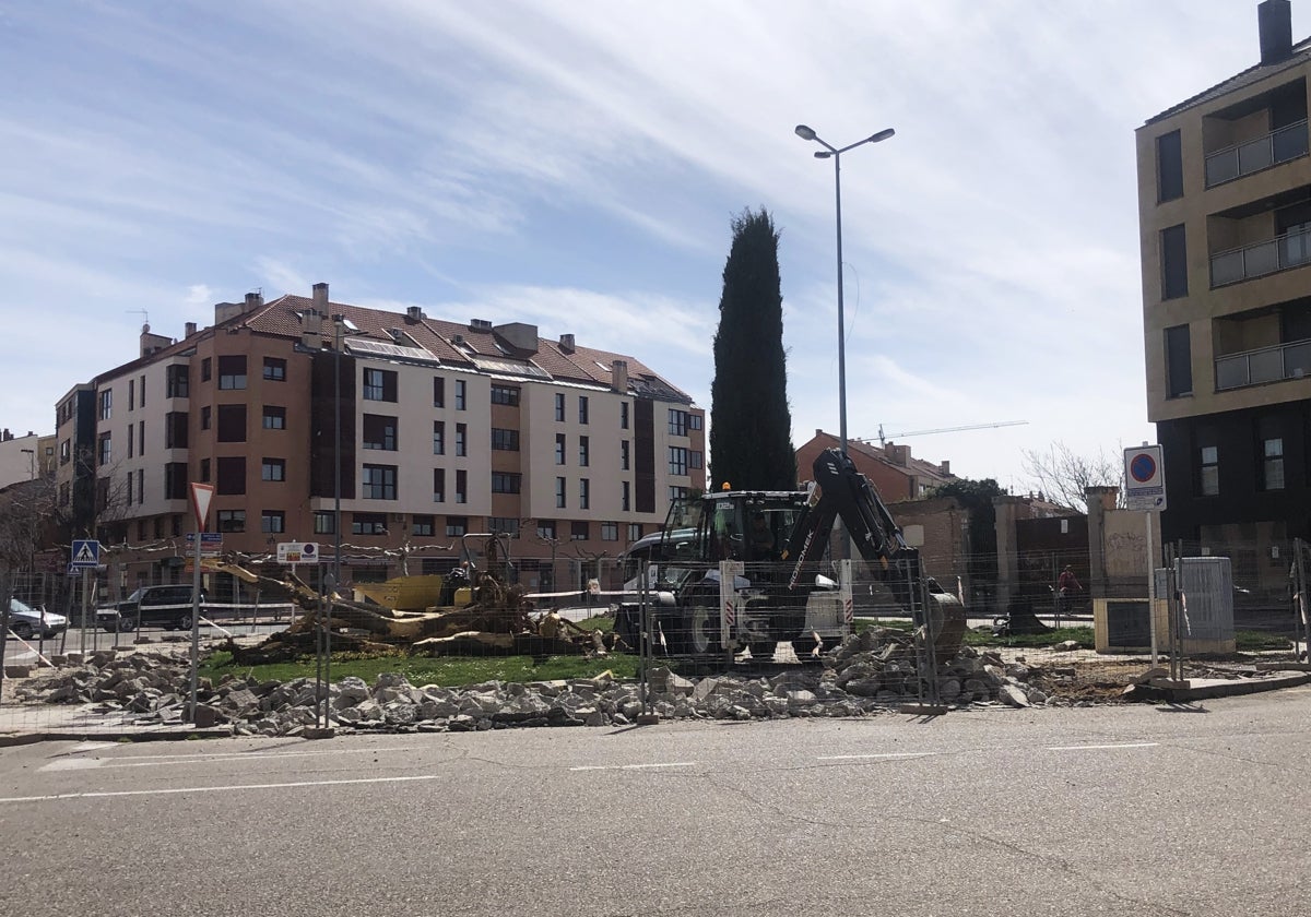 Comienza la remodelación de la plaza San Agustín de Medina del Campo