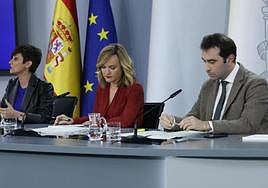 Rueda de prensa posterior al Consejo de Ministros de este martes.