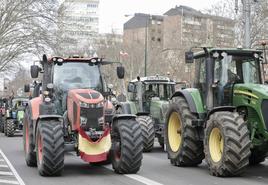 Imagen de la última tractorada celebrada en Valladolid.