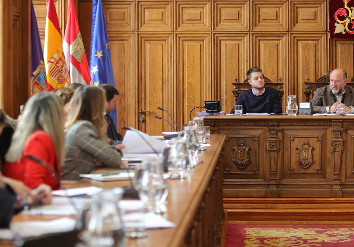 Pleno del Ayuntamiento de Palencia.