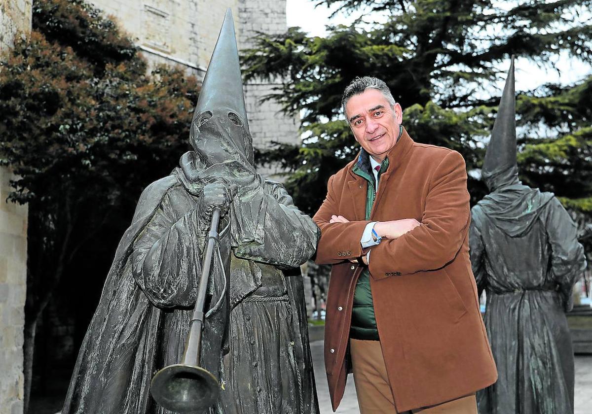 Ricardo Fernández, presidente de la Hermandad de Cofradías Penitenciales de Palencia.