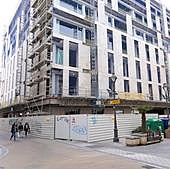 Actividad frenética en el edificio de Constitución para entregar las cinco plantas a Zara