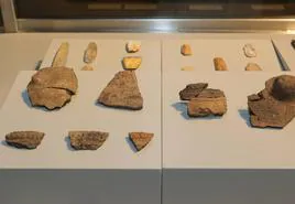 Vasijas neolíticas seleccionadas como 'pieza del mes' del Museo de Palencia.