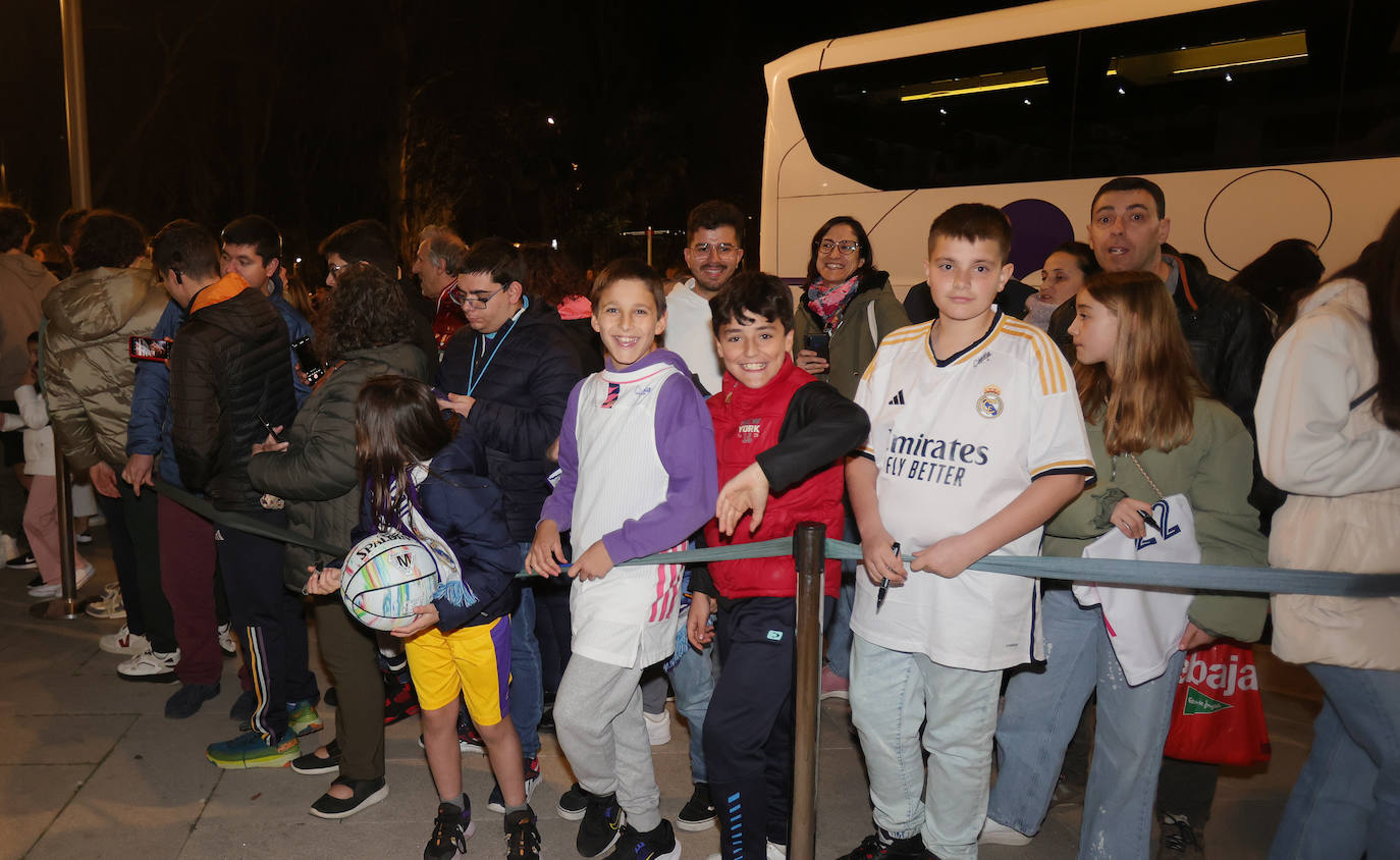 Expectación en Palencia a la llegada del Real Madrid