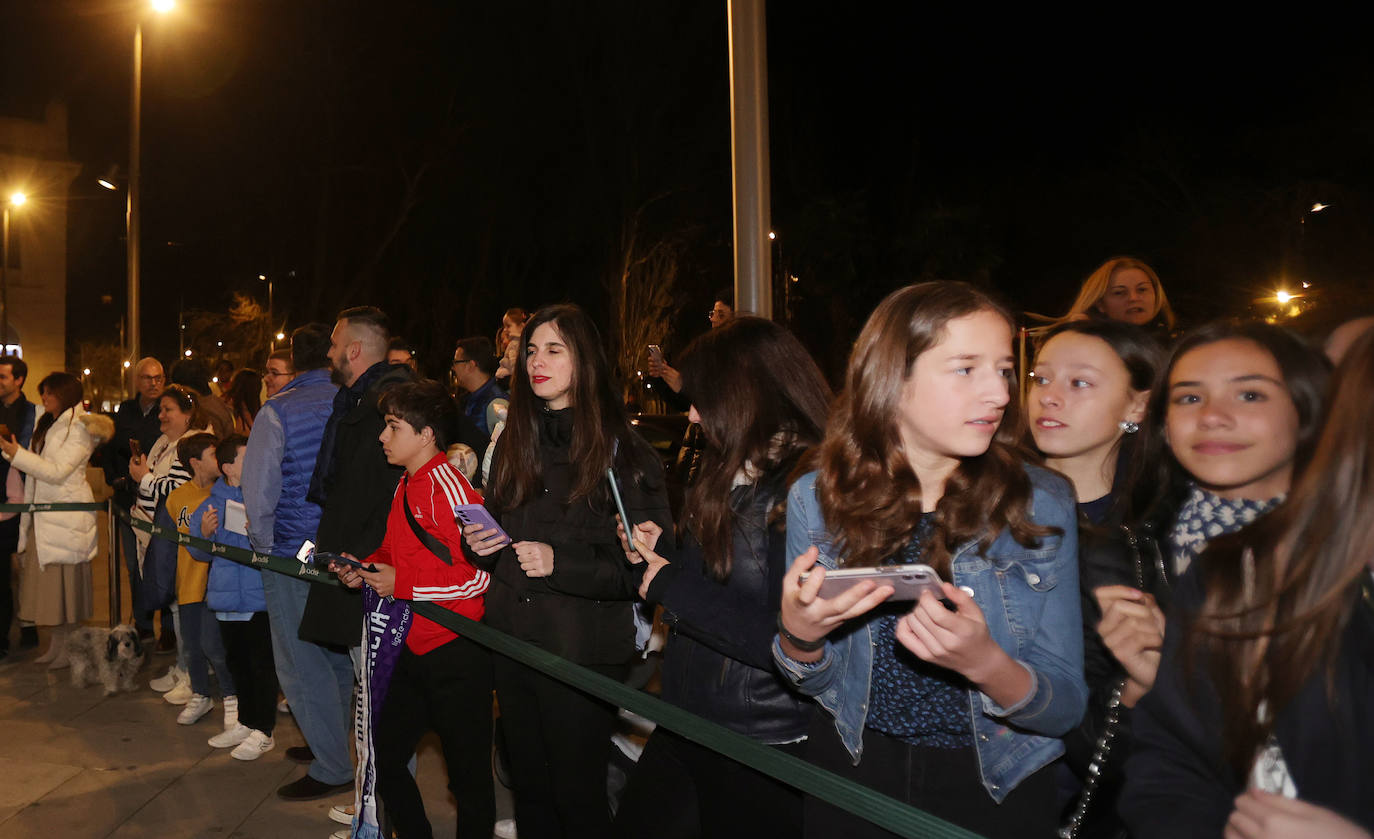 Expectación en Palencia a la llegada del Real Madrid