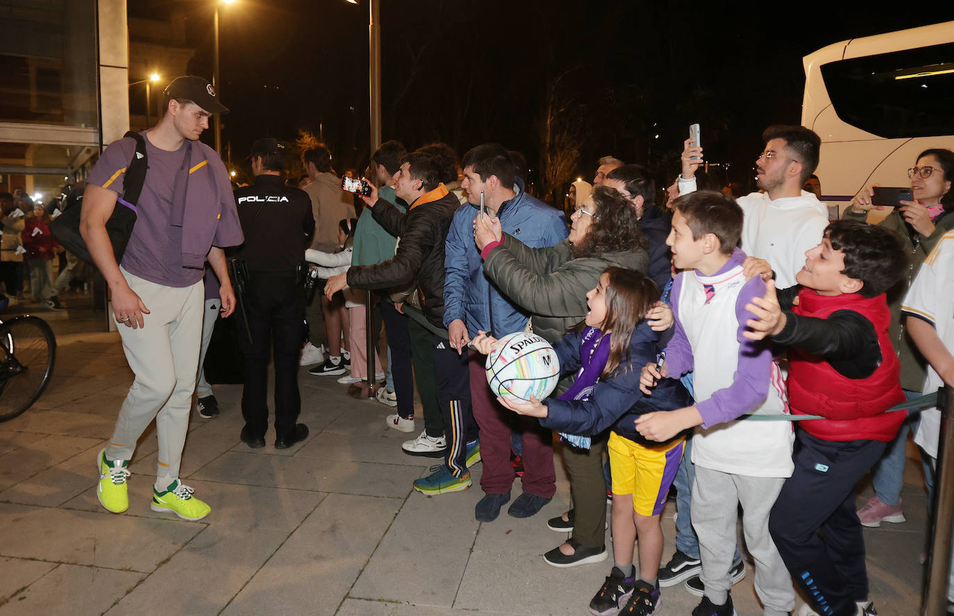 Expectación en Palencia a la llegada del Real Madrid