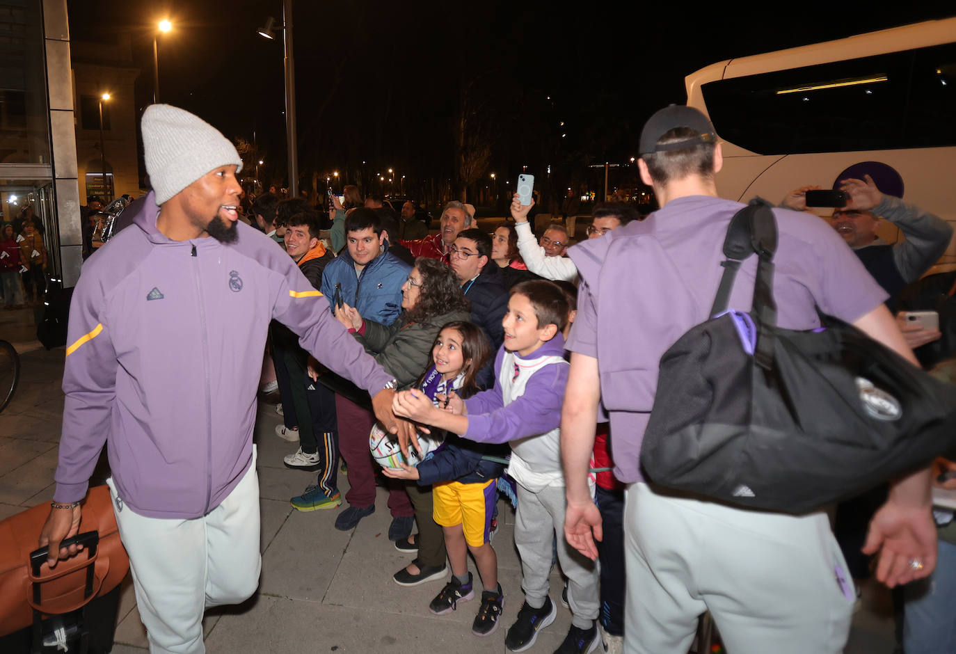 Expectación en Palencia a la llegada del Real Madrid