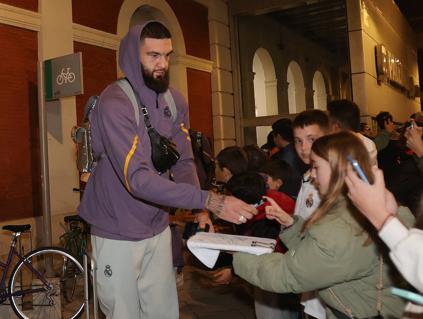 Expectación en Palencia a la llegada del Real Madrid