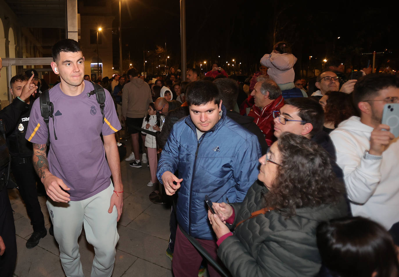 Expectación en Palencia a la llegada del Real Madrid