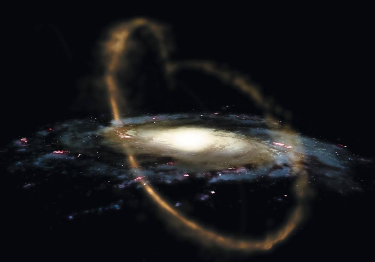 Imagen de una galaxia.