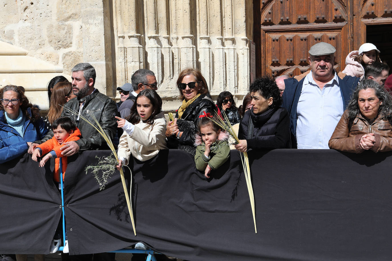 Jesús entra triunfante en la Plaza Mayor de Palencia