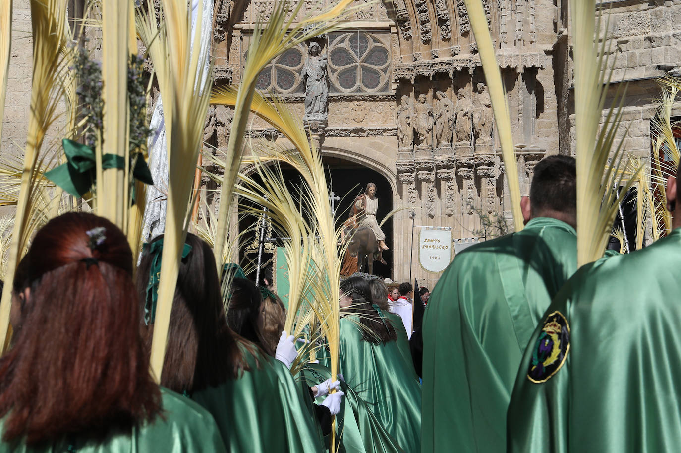 Jesús entra triunfante en la Plaza Mayor de Palencia