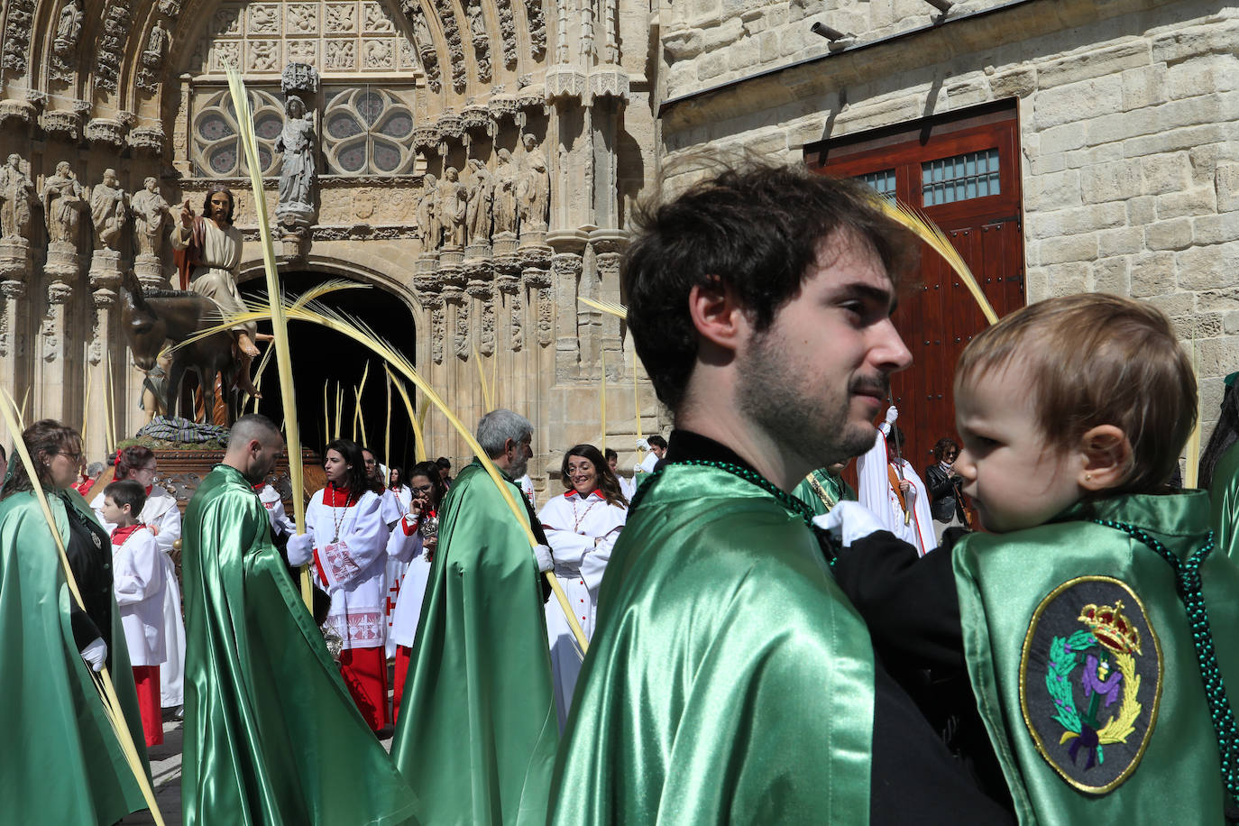 Jesús entra triunfante en la Plaza Mayor de Palencia