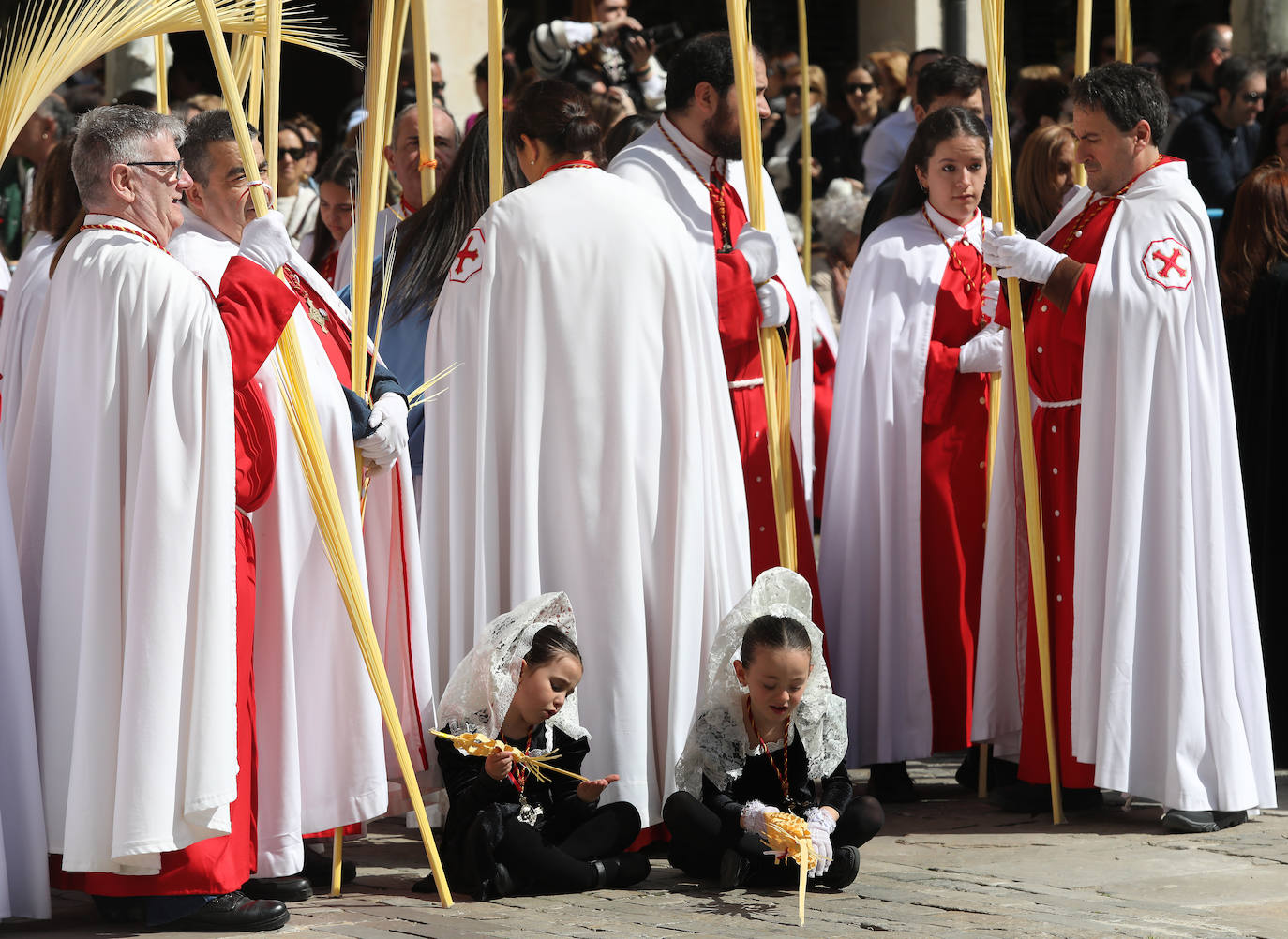 Jesús entra triunfante en la Plaza Mayor de Palencia