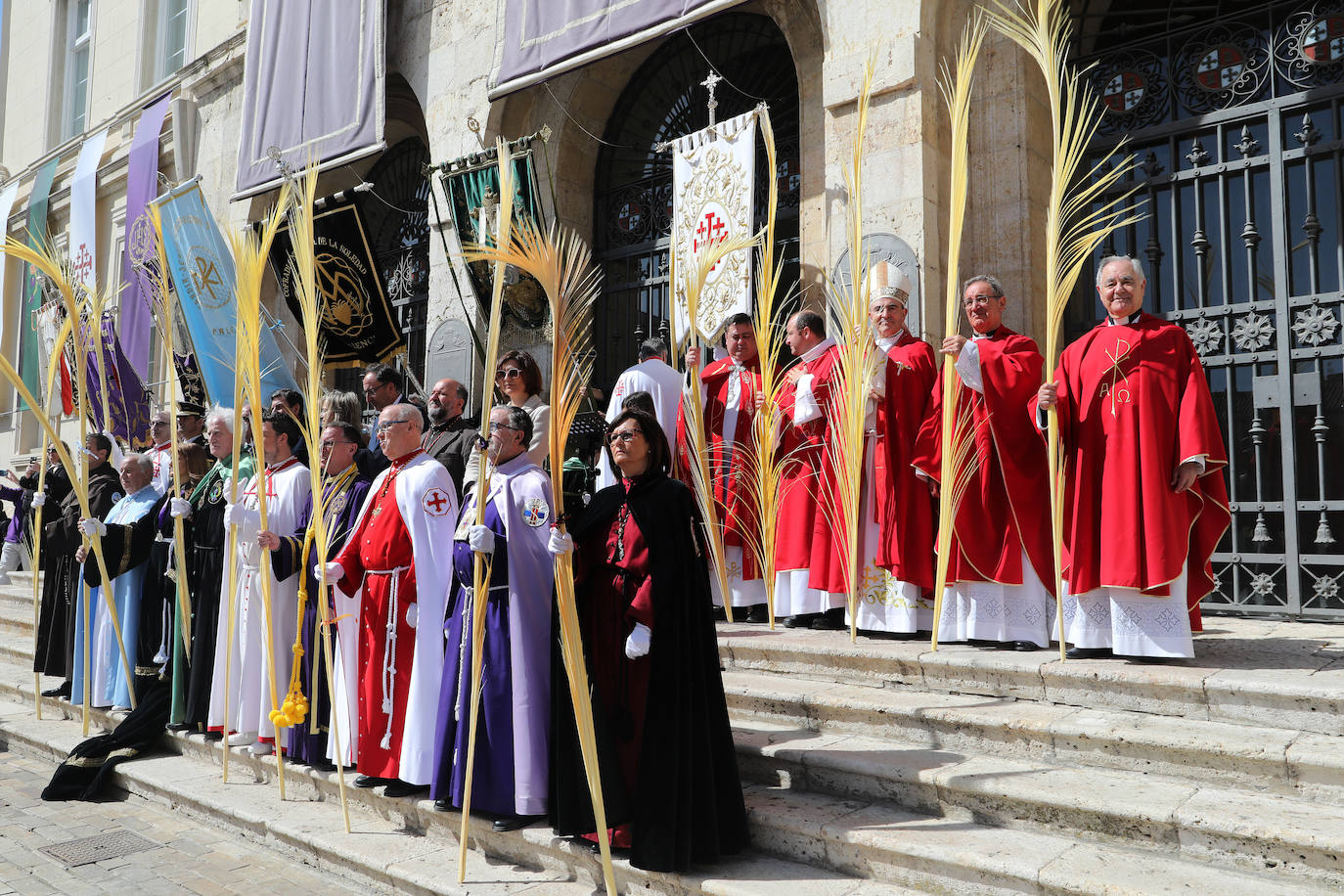 Jesús entra triunfante en la Plaza Mayor de Palencia