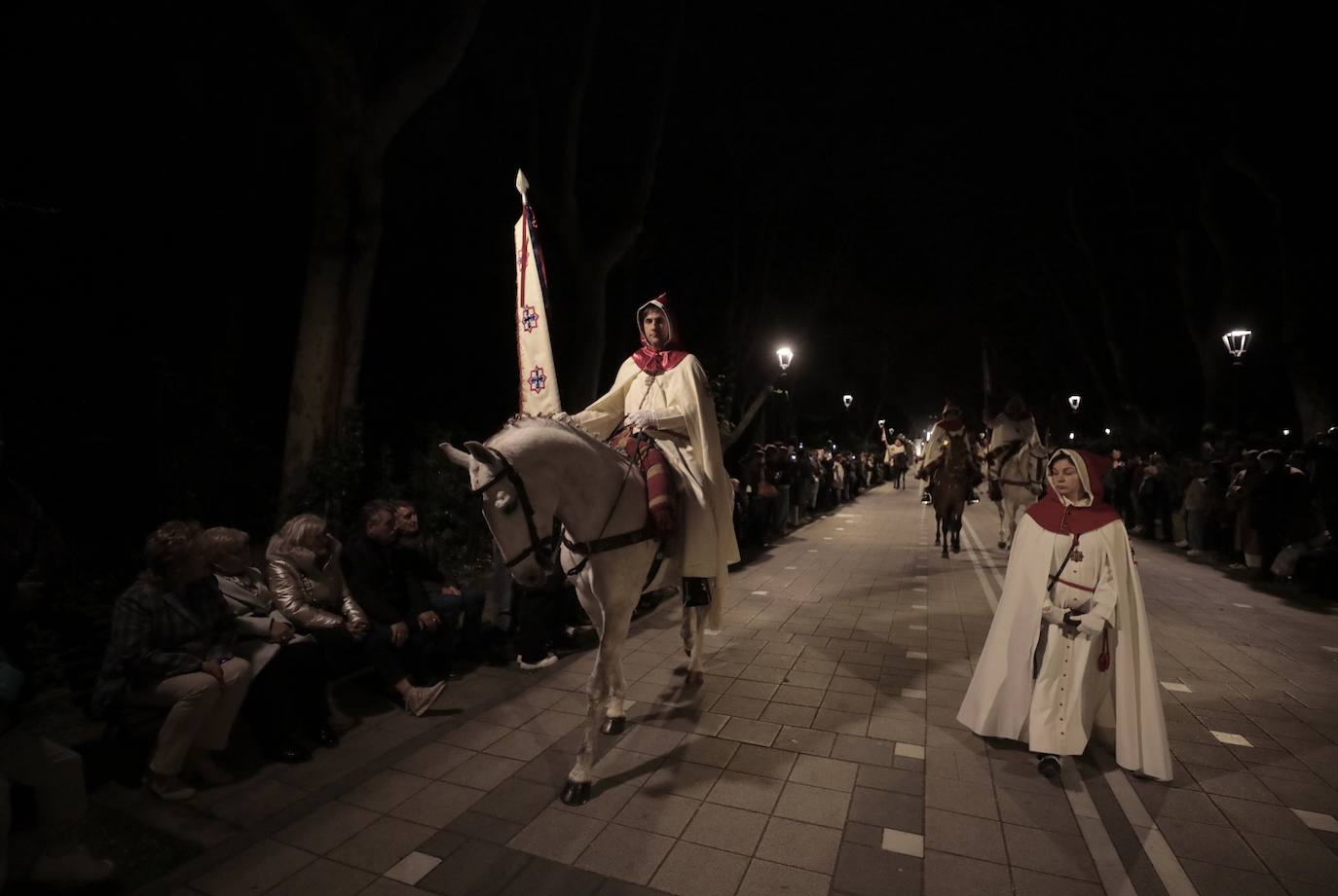 Procesión del Santísimo Cristo de los Trabajos en la Semana Santa de Valladolid 2024