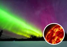 Las auroras boreales es uno de los fenómenos que se producen por dicha tormenta.