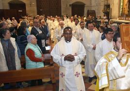 Celebración de la misa crismal en Segovia