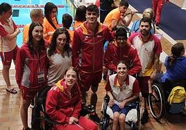 La selección de Castilla y León después del Campeonato de España.