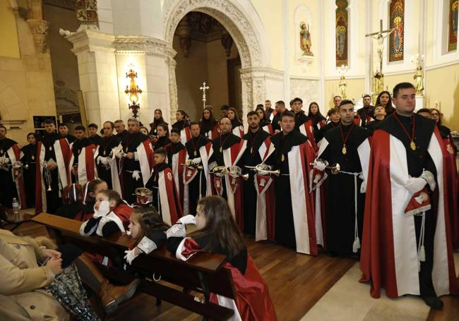 Banda de cornetas y tambores de la cofradía de la Pasión.