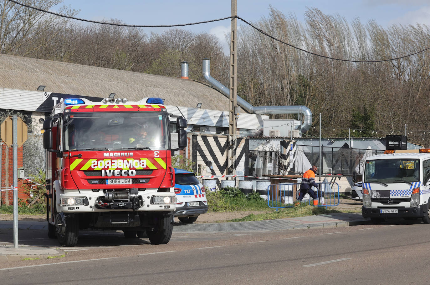 Palencia sufre los efectos del fuerte viento