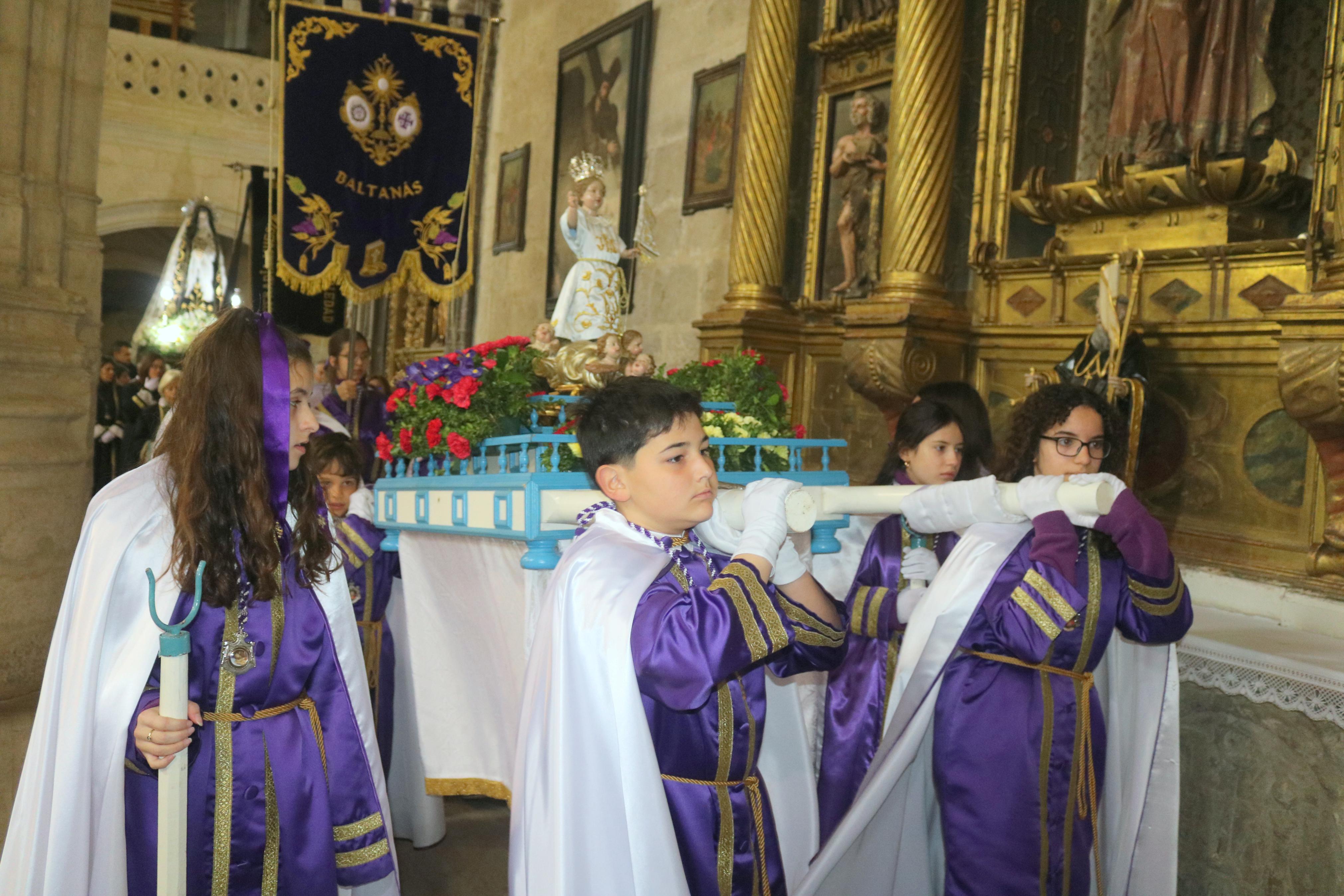 Procesión del Encuentro en Baltanás