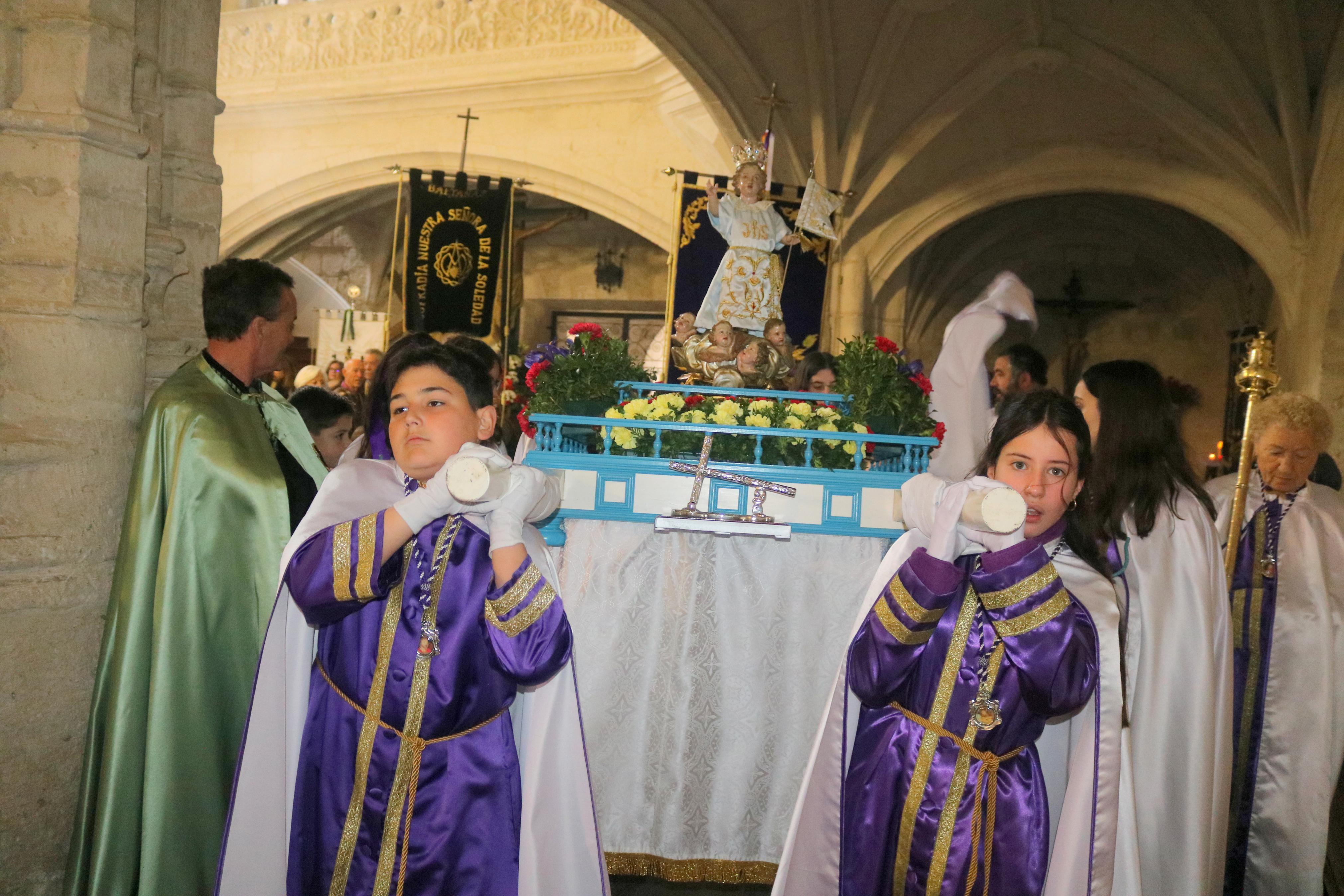 Procesión del Encuentro en Baltanás