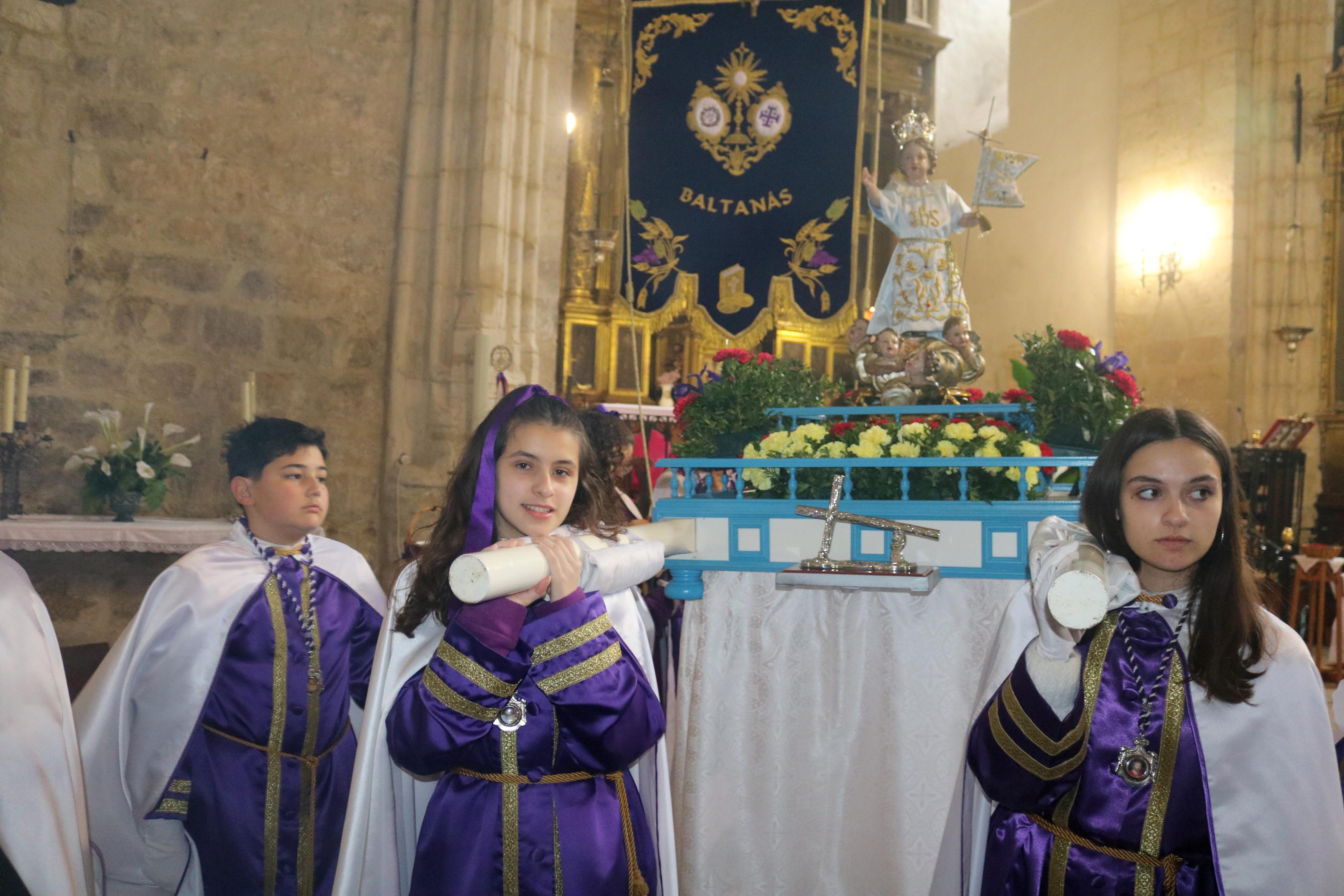 Procesión del Encuentro en Baltanás