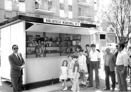 Imagen de la biblioteca de verano en los jardines de la Rubia.