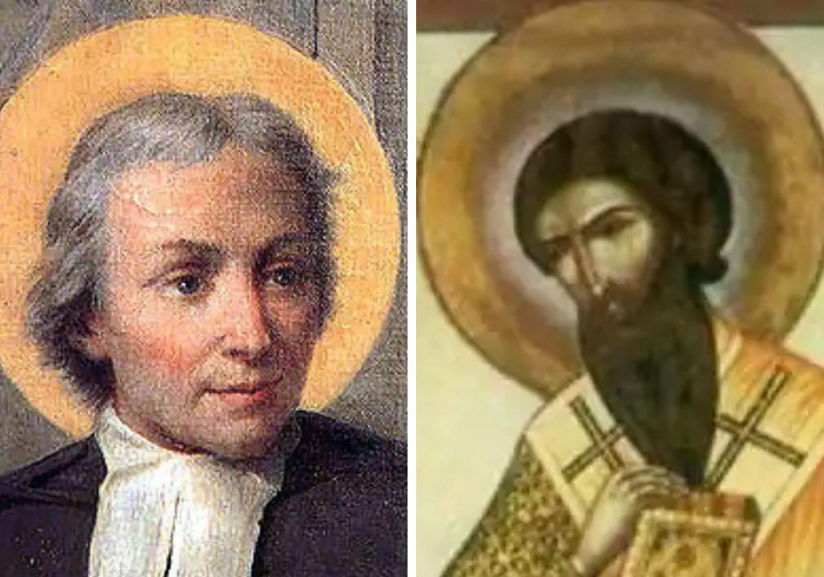 San Juan Bautista de la Salle y San Jorge de Lesbos.
