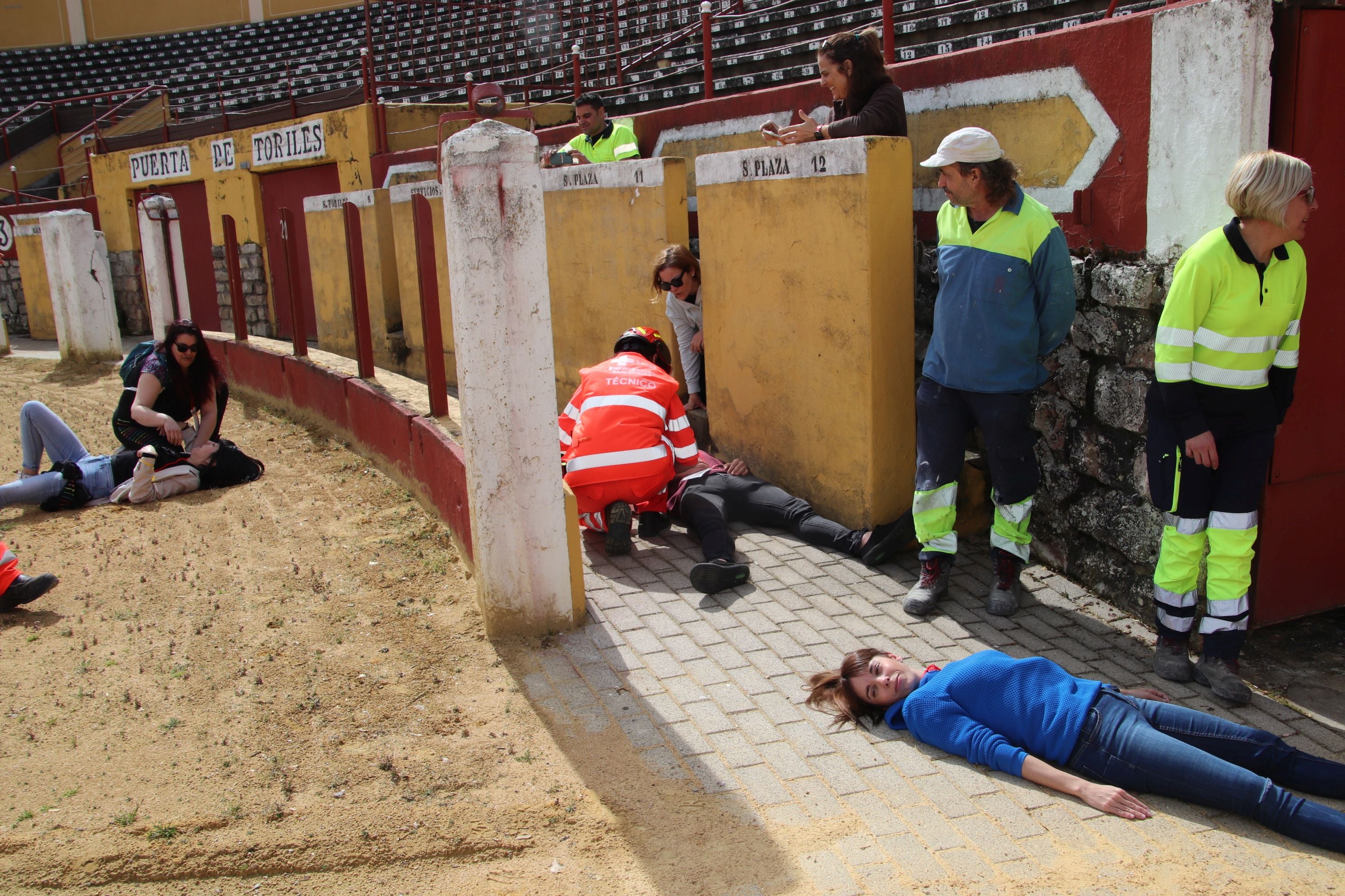 Simulacro de atentado terrorista en Cuéllar