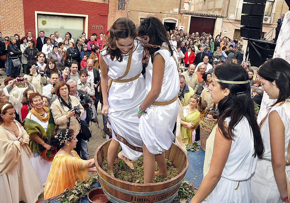 Fiesta de la vendimia en la Denominación de Origen Rueda.