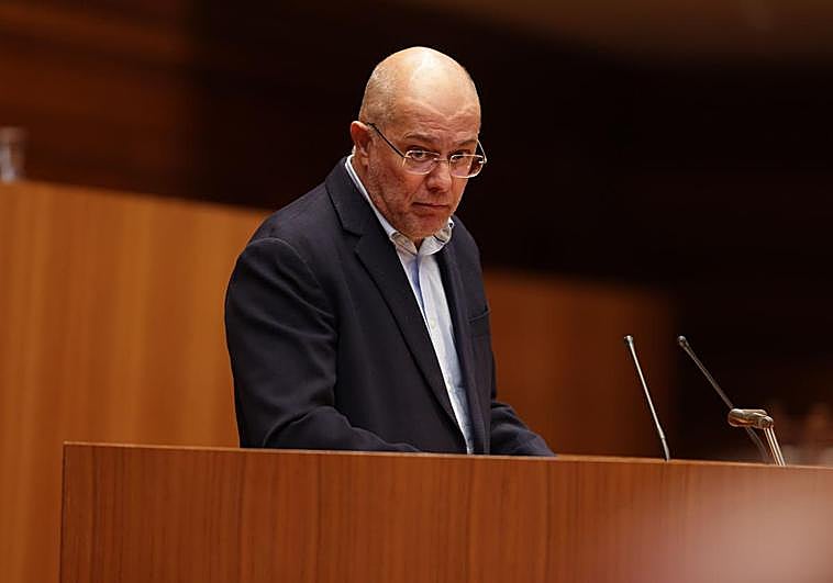 Francisco Igea, en una intervención anterior en las Cortes.