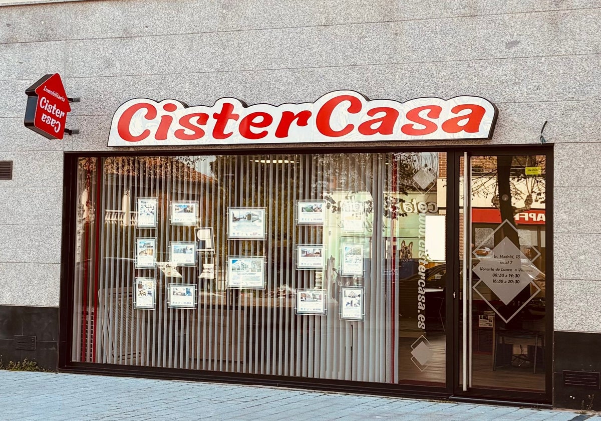 Fachada del nuevo local de Cistercasa.