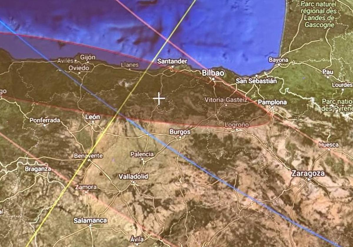 Mapa de coordenadas estudiado en la reunión de este martes en Palencia.