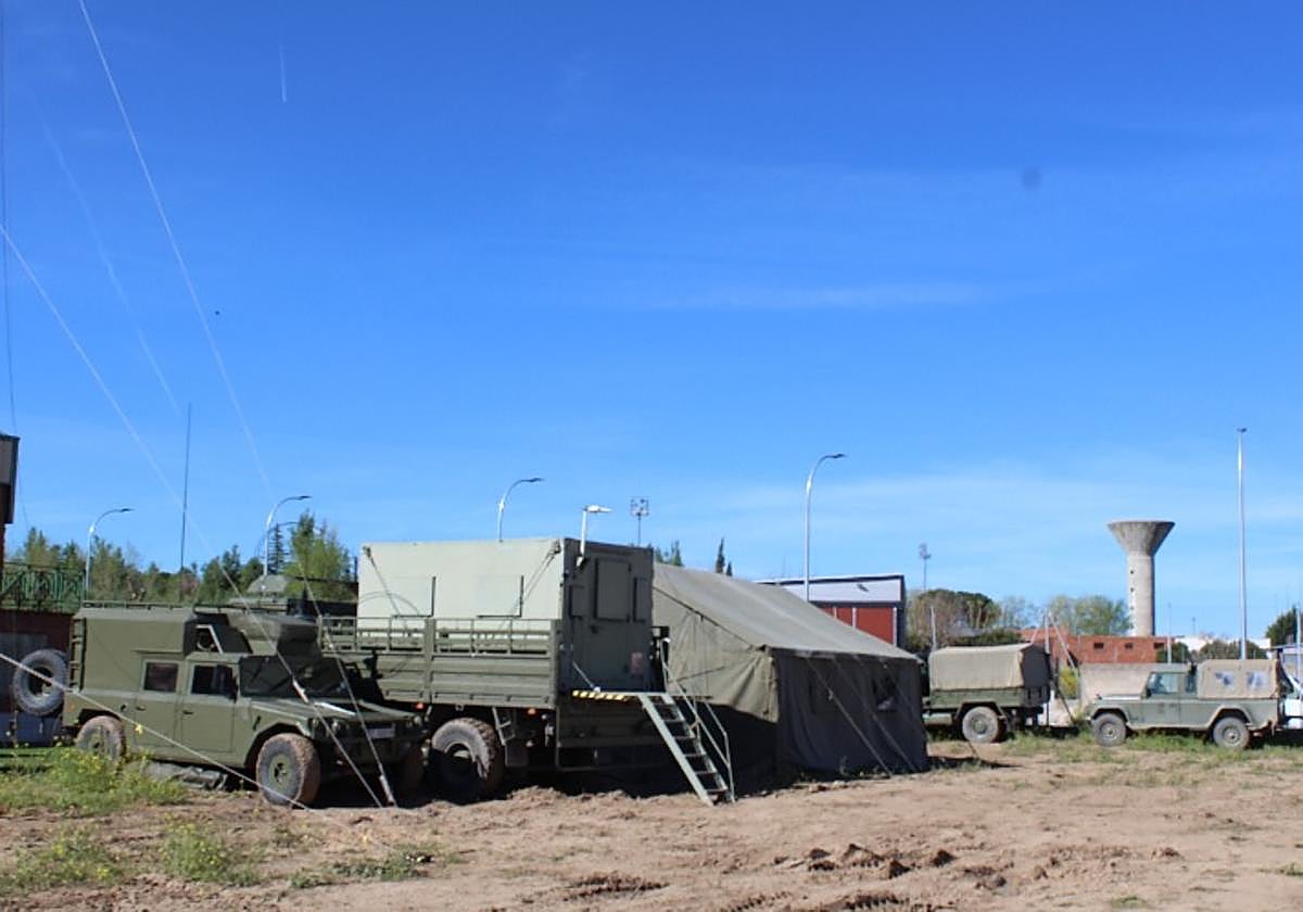 Vehículos de transmisiones en Medina del Campo.