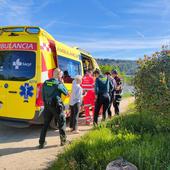 Evacuado al hospital un ciclista tras sufrir una caída en Ciguñuela