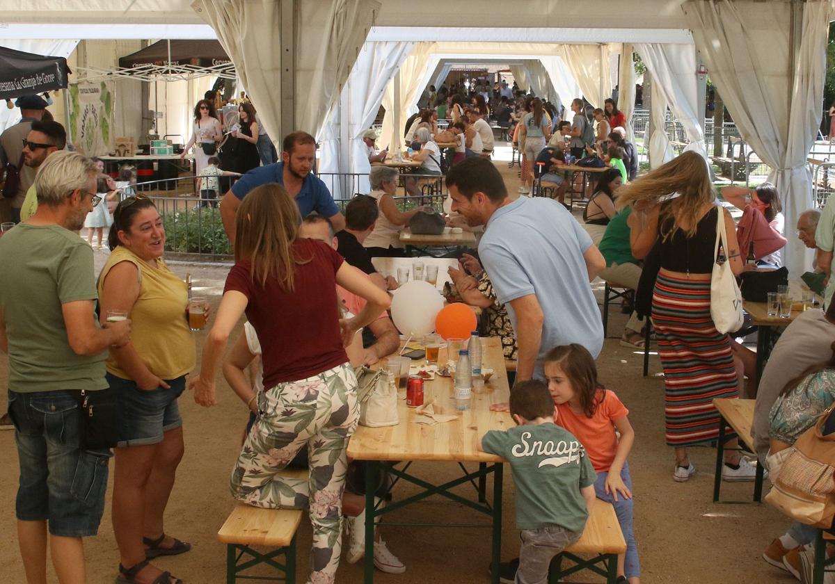 Celebración de una feria de la cerveza (Oktoberfes) en el Paseo del Salón el pasado otoño.